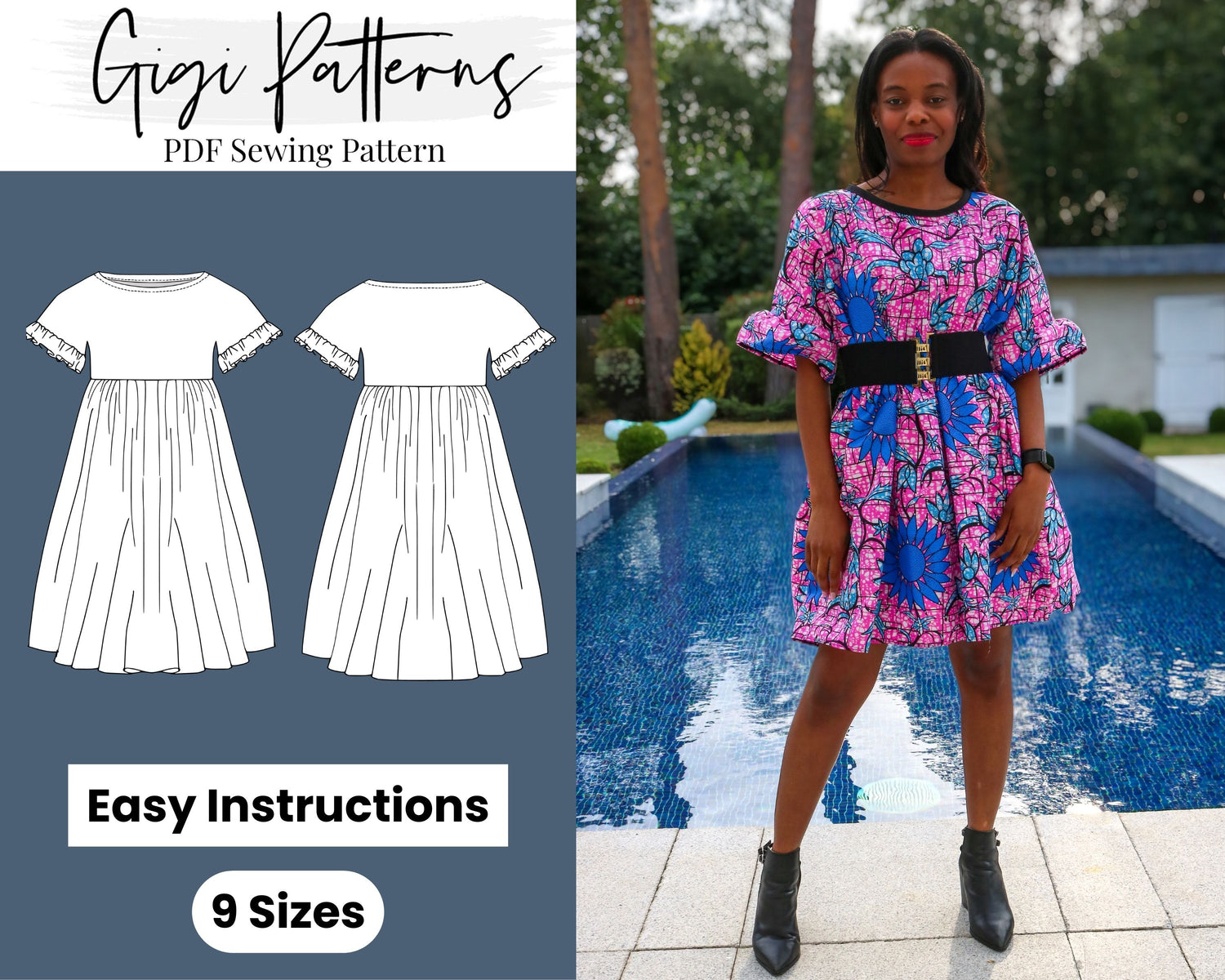 Free Dress Pattern: The Ruby Dress - MHS Blog | Dress patterns free, Dress  pattern, Dress patterns