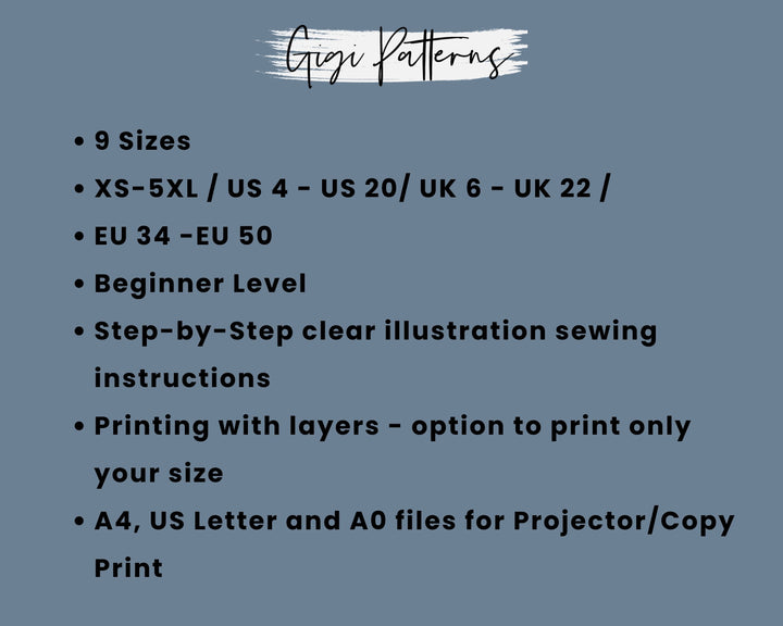 V-Neck Pinafore Dress Sewing Pattern