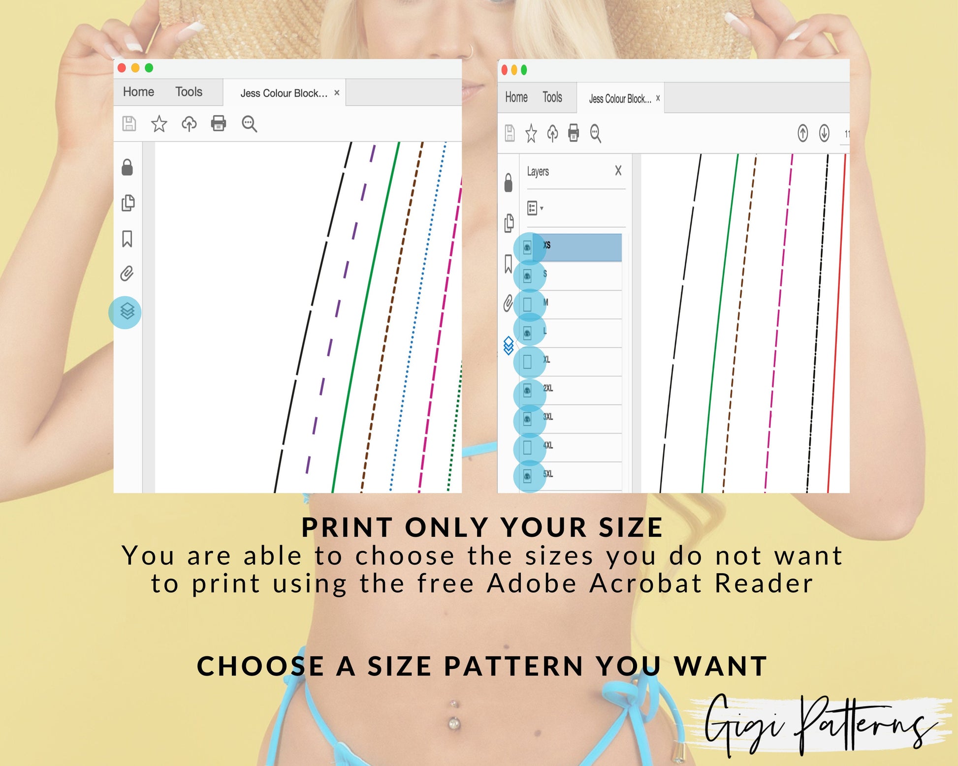 Lingerie Pattern, Sewing Patterns, Brazilian Style Lace Thong PDF Pattern, Lingerie Sewing Pattern, Women's PDF Lingerie Pattern